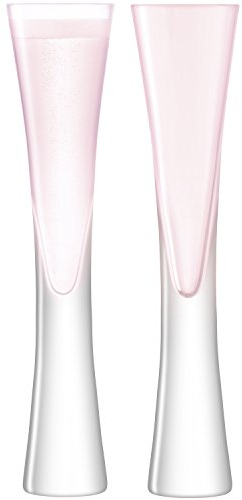 LSA International Moya Champagne Flute 170ml Blush x 2, 2 Count