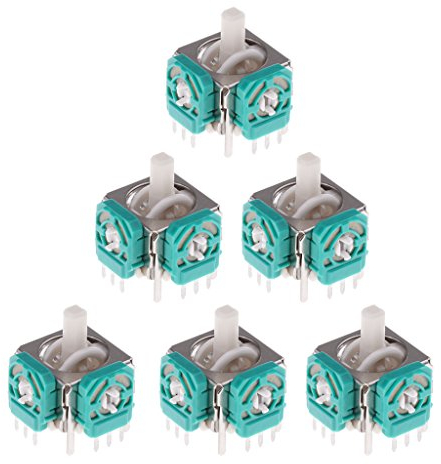MagiDeal 6er Set 3D Joystick Analog Sticks Sensor Modul Ersatzteile Thumbsticks Sticks für Gamecube Gamepad