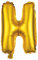 Alsino XXL Folienballons Luftballon Heliumballon Buchstabenballon A-Z Gold 80 cm Party Geburtstag Hochzeit, Variante wählen:BAL-177 Buchstabe H