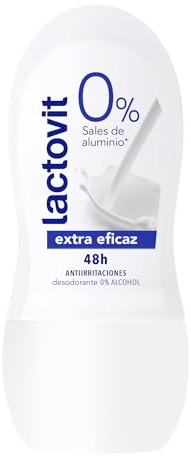 Lactovit Desodorante Extra Eficaz En Roll On Sin Sales De Aluminio, 0% Alcohol, Anti-irritaciones Y 48h De Eficacia, 50 ml