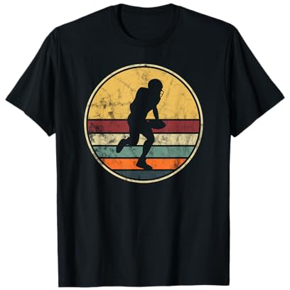 American Football Spieler Vintage Retro Footballspieler Team T-Shirt