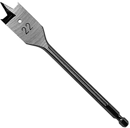 Ø 22 mm Holzbohrer Flachfräsbohrer Flachbohrer Bohrer 1/4 Sechskant Aufnahme