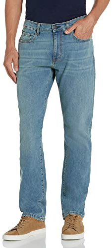 Amazon Essentials Men's Athletic-Fit Stretch Jeans - Discontinued Colours, Light Blue Vintage, 36W / 29L