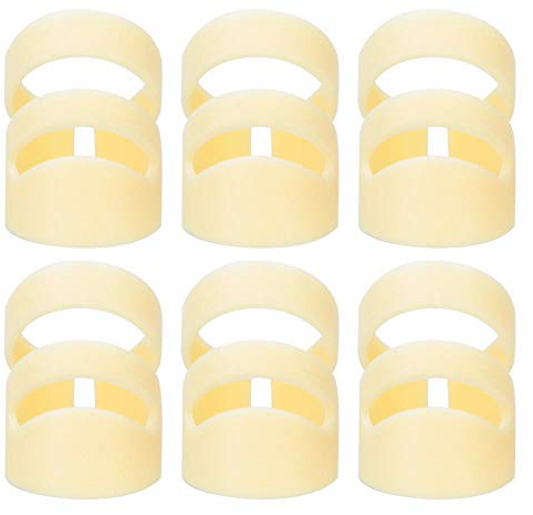MAGT Gitarren Fingerspitzen Gitarren Fingerschutz, 6 Stück Gitarren Plektren DIY Gitarren Picks-Fingerpicks-Zubehör für klassische Gitarrenmusikinstrumente(L)