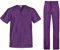 B-well Cesare Uniforme Sanitaria Donna e Uomo Unisex Set con Camice e Pantalone, viola mirtillo, M