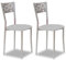 ASTIMESA SCPRGR Dos sillas de Cocina, Metal, Gris, Altura de Asiento 45 cms