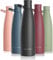 LARS NYSØM Gourde INOX 1000ml | 1L Bouteille d’eau isolée | Gourde étanche pour Le Sport, la Bicyclette, Les Enfants (Carbon Black, 1000ml)