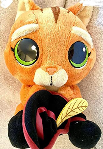 Abenteuergrüner Oger-Plüsch Kätzchen in Stiefeln, weiches Plüsch, Babygesichtsmütze, 20,3 cm