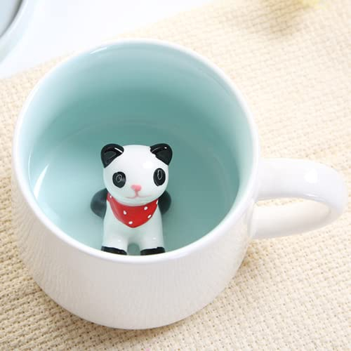 Arawat Mug Panda Tazza Di Caffè Carino Tazza Di Tè In Ceramica 350 Ml Grande Tazza Di Caffè 3d Tazza Divertente Tazza Di Caffè Espresso Tazza Di Caffè Cappuccino Tazza Regalo Carino (Panda)
