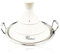 Marokkanische Tajine Rostos Weiß Ø 34 cm Keramik Induktion, Tajin, Tagen, Gartopf, Kochtopf, in drei Größen erhältlich, Schmortopf, Premium Qualität, für alle Herdarten und Backofen geeignet