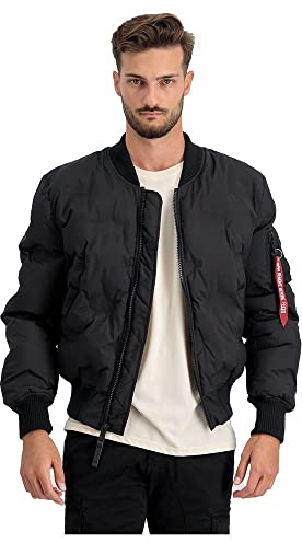 Alpha Industries MA-1 Emb. Logo Puffer Bomberjacke für Herren Black