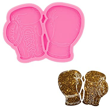 Angel Wings Boxing Gloves Silicone Mold for DIY Epoxy Resin Craft Art Jewelry Making, Phone Socket, Badge Reel, Key Chain - Fight Gloves Shape
