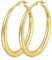 PABBEU Ohrringe Gold Creolen Hypoallergen Klobig 14K Creolen Gold Groß Dick Gold Ohrringe Leichte Goldene Ohrringe Damen Mädchen 35/40/50MM