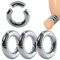 ScreaAss 3Er-Pack Edelstahl Magnet Hodenring 5 Größen Metall Ballstretcher Hodenstrecker Hodensack Gewicht Anhänger Magnetische Penisring Cockring Für Männer Hodengewicht Sexspielzeug,Silber,50mm/3Pcs