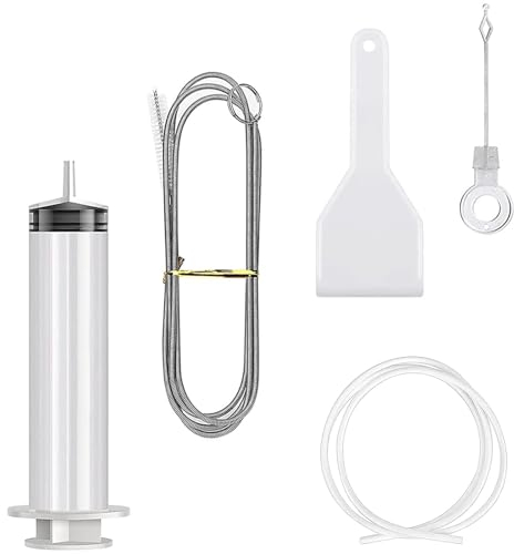 LPMXYW 5 PCS Fridge Drain Hole Cleaning Tool Fridge Cleaning Kit Reusable Refrigerator Drain Dredging Tool Kit Refrigerator Drain Hole Cleaning Tool Kit Fridge Cleaning Syringe Drain Pipe Cleaning