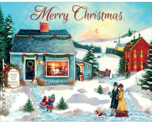 Lang, Sugar Plum Toy Shoppe by Linda Nelson Stocks Boxed Christmas Cards