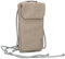 Zwei Handytasche zum Umhängen Mademoiselle.M MP30 Smartphone-Etui & Geldbörse 2-in-1, umlaufender Reißverschluss, längenverstellbarer Riemen, Mini-Handtasche 19 x 10 x 3 cm (Nubuk-Cappuccino)