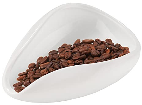 Samuliy Tea Dosing Tray - Coffee Dosing Tray | Coffee Beans and Tea Cup with Dosing Accessory | Ceramic Tray for Weighing for Teahouse, Hotel, Dining Room