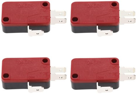 Create idea Micro-interrupteur à Bouton-poussoir V3 250vac 16a SPDT Composants électroniques Bricolage Interrupteur de Fin de Course pour Instruments de Test 4 Pièces