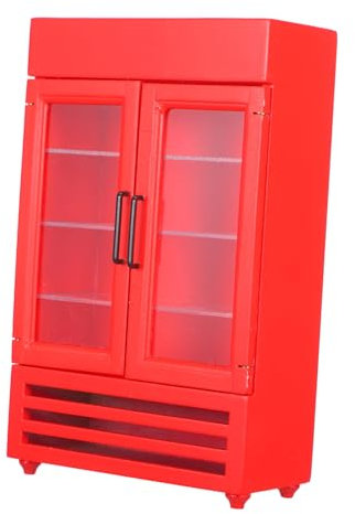 ORFOFE Mini Refrigerador De De Puertas Accesorio De Cocina para Casa De Decoración De