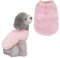 Wintermantel für kleine Hunde: Chilhauaha Pullover, Hundefleece mit D-Ring, Rosa, XL