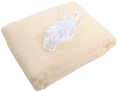 Lybunair Voile d'ombrage en Polyester Anti-UV avec Acier Inoxydable D pour Jardin et Piscine 9,8 x 9,8 Pieds