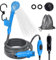 Douche de camping portable, prise allume-cigare DC 12 V, prise allume-cigare pour l'extérieur, douche de camping portable, douche de camping avec pommeau de douche, kit de douche mobile, douche