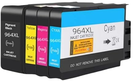 eRgDFS Kompatibel mit 4 Farbkartuschen -Set 964XL OfficeJet Pro 9010 -Serie Drucker