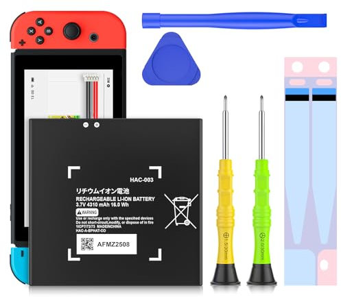 DGBOSEN HAC-003 Switch Battery, 4310mAh High Capacity Lithium Ion Replacement Battery Compatible with Switch Console, with Installation Tool kit