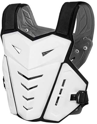 Brustpanzer MTB, Motorradpanzerung, Einstellbare Motorrad-Brustpanzerung, Stoßdämpfer-Brustschutz-Motocross-Ausrüstung Für Männer Mountain Bike Racing Off-Road (Weiß)