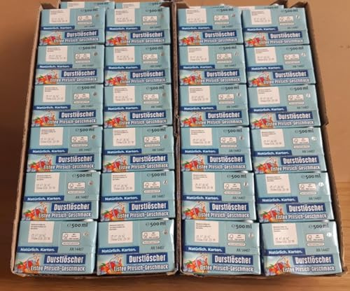 Durstlöscher Eistee Pfirsich, 48x500ml im Karton