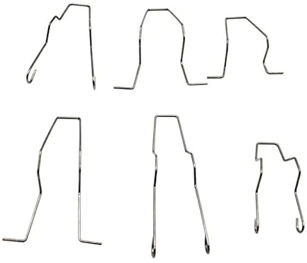 Frawacy 5ZHSFULLKIT 6 Stück Halteklammer Scheinwerfer Universal-Scheinwerfer-Haltefederklemme Ersatz für H1 H3 H4 H7 Glühbirne Haltefeder Klemmen Scheinwerferlampen Halteclip Halter Auto