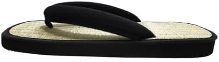 DSFIHJO Chaussures for femmes, pantoufles Tatami, tongs en paille à plateforme, sandales en osier, été(XL)