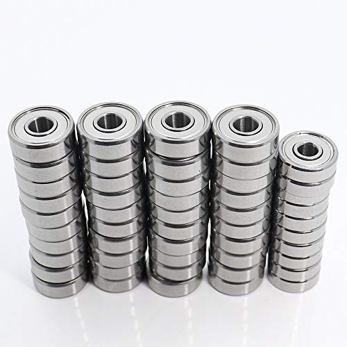 Power Transmission Products 50Pcs Set Bearing 606zz 40PCS + 625zz 10PCS F695RS 40PCS+625RS 10PCS ABEC-5 Ball Bearings for VORON Mobius 2/3 3D Printer Ball Bearings(625rsxf695rs,Total 50Pcs)