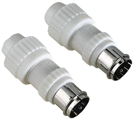 Hama 2 F-Stecker für Schnellmontage, steckbar