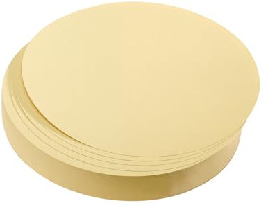 FRANKEN Moderationskarten Kreis mittel, 140 mm, 500 Stück, Präsentationskarten ideal für Meetings, Trainings, Schulungen im Büro oder Hotel und Lehrer in der Schule, Metaplankarten, Gelb, UMZ 14 04
