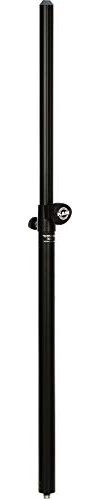 K&M 21337 Distanzrohr für Lautsprecher-Satellitensysteme – Schwarz Stahl – variable Höhenerweiterung per Rastschraube