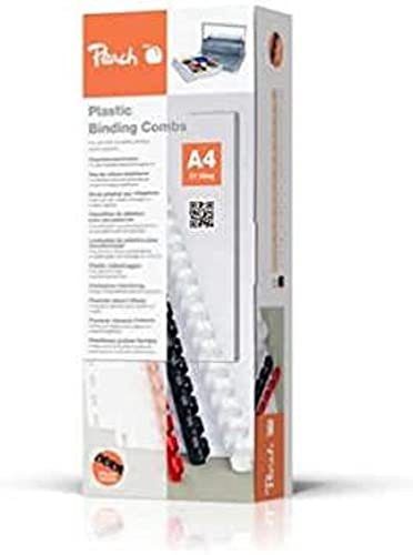 Peach Plastikbinderücken A4 - 6mm - 25 Blatt - 100 Stück - weiß - PB406-01