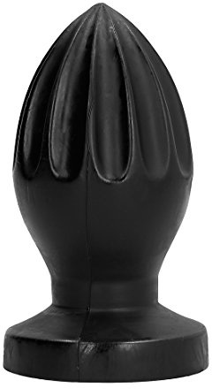 All Black Gummi Analdildo/Analplug - 12 cm Länge - Schwarz