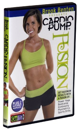 GoFit Brook Benton Cardio Pump Kugelhantel-Workout-DVD, 75 Minuten - Weiß, 13,97 x 1,27 x 19,05 cm