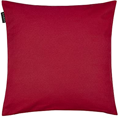 LINUM Annabell Elegant Kissenhülle 50x50 cm, 100% Baumwolle, Maschinenwaschbar, Rot
