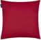 LINUM Annabell Elegant Kissenhülle 50x50 cm, 100% Baumwolle, Maschinenwaschbar, Rot