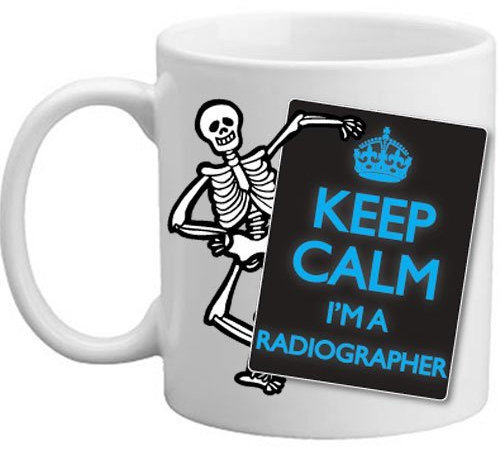 Freelogix Keep Calm I' m A Radiographer Skeleton x-ray tazza regalo