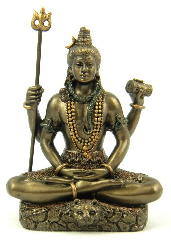 Top Collection Hindu Gott Lord Shiva in Meditation Bronze Finish Figur Skulptur Statue