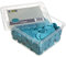 &Joy Jetons Plastiques Gravés Fleur Turquoise - 500 pièces - 29 mm