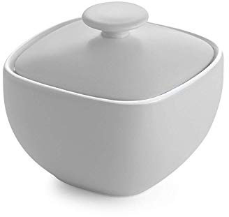 Nambè MT1038 Pop Sugar Bowl-Chalk, Stoneware