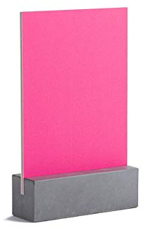 Korn Produkte Tischaufsteller T&A, für DIN A5, hochwertig, schlicht und funktional. Thekenaufsteller aus Beton