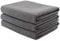 Aniease Dish Drying Towels, Microfiber Kitchen Towel Super Absorbent Fast Drying Waffle Weave Dishcloths, Set of 3 Cleaning Cloths Bar Towel (Grey, 40CMx60CM)