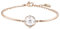 Swarovski Bracciale Rigido North, Bianco, Placcato Oro Rosa