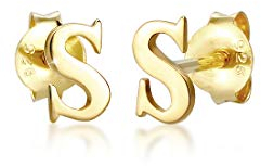 Elli Ohrringe Stecker Buchstabe S Initialen Minimal 925 Silber